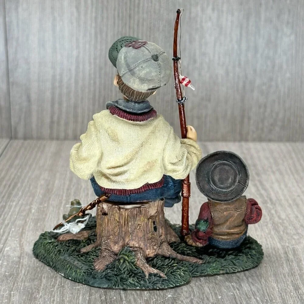 Boyds Bear Yesterdays Child Michael and Thrayer Waitin for Grandpa Figurine 3527